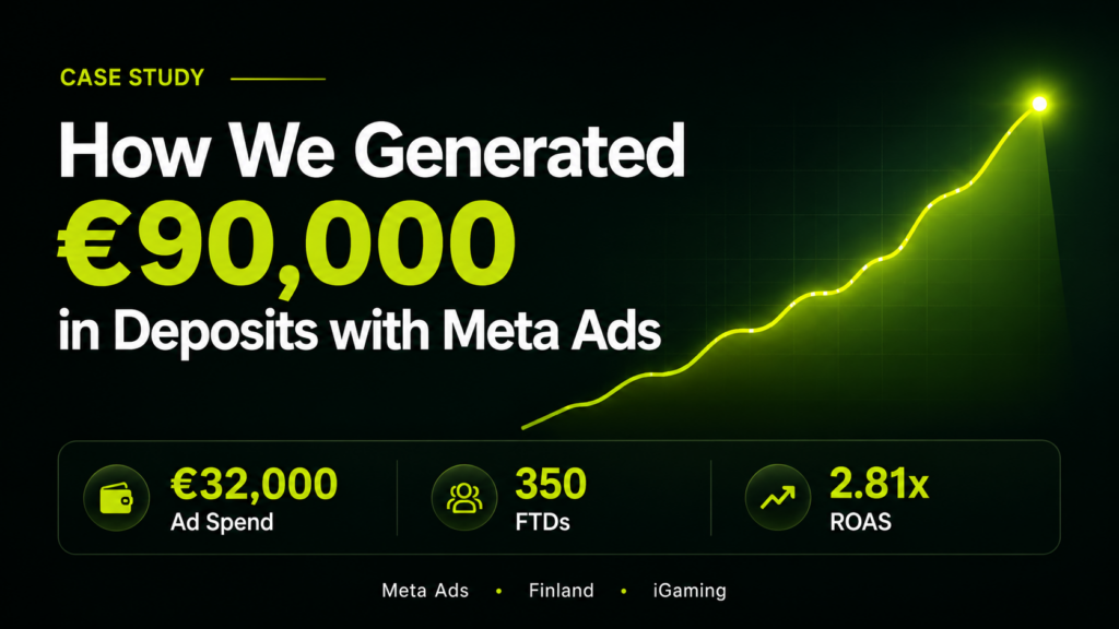 €32,000 Facebook Ad Spend → €90,000 in Deposits for iGaming (Finland)